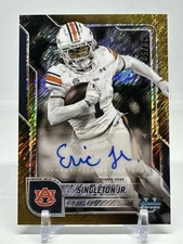 2025 Bowman University Chrome #BCA-ESI Eric Singleton Jr.  /50  Gold Shimmer RC