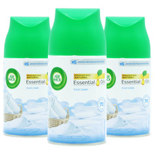 Image of 3 x Air Wick Freshmatic Max Air Freshener Refill Cool Linen & Almond 250ml