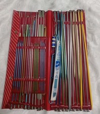 Large Lot 55 Boye  Others Knitting Needles  Crochet Hooks In Case Vintage.