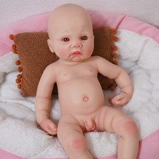 Reborn Baby Dolls Silicone Full Body 16.14 Inch Realistic Newborn Boy Baby
