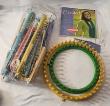 Knitting Needles, Crochet Hooks & Accessories Lot Various Sizes And Brands 