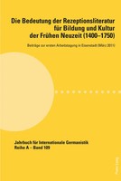 Alfred Noe (U. A.) | Die Bedeutung Der Rezeptionsliteratur FüR Bildung Und...