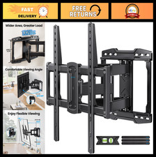Full Motion TV Wall Mount Bracket for 37-90" TVs, Swivel Tilt, VESA 600x400mm, 1