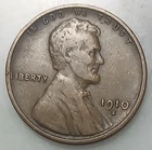 1910 s Lincoln Wheat Penny VF