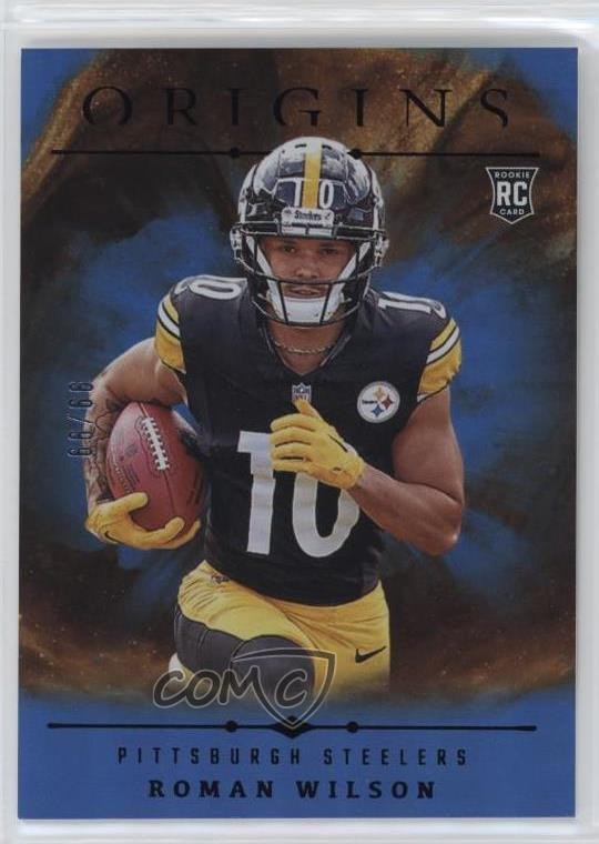 2024 Panini Origins Rookies Holo Blue 99/99 Roman Wilson #138 Rookie RC 14ld