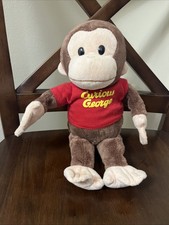 GUND Curious George Universal Studios And Or HMH Soft Plush Monkey With Shirt