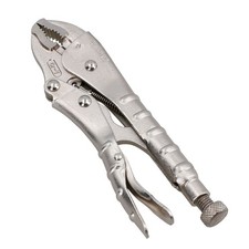 7.5&rdquo; (185mm) Curved Jaw Locking Pliers Mole Grips with Ribbed Handles