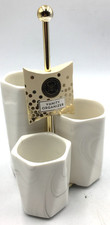 Modern Expressions Vanity/Maquillage/Brosses Organisateur Tourbillon Blanc Neuf avec étiquettes 8x6x6"