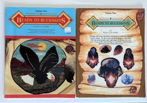Beads to Buckskins Vol 2 & 9 • Native American Beadwork Pattern Books • 1991