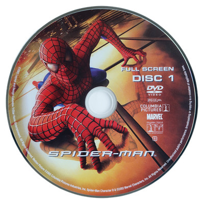 Spider-Man DVD 2002 Full Screen Tobey Maguire Kirsten Dunst Sam Raimi