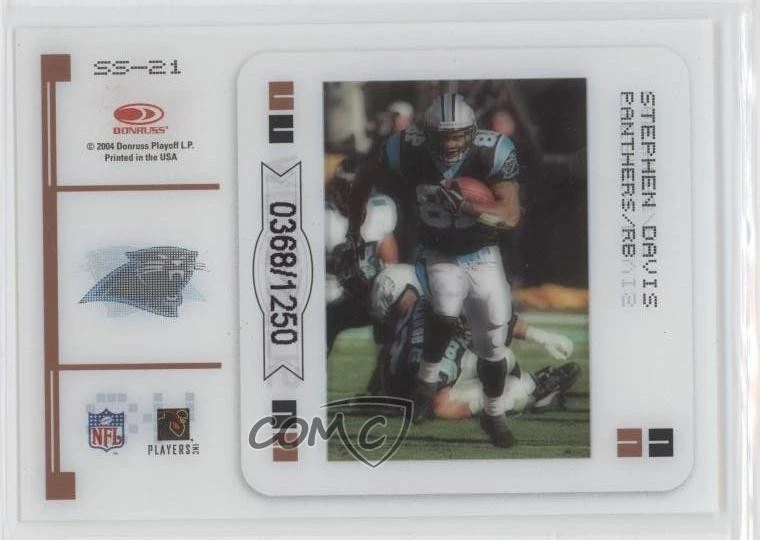 2004 Leaf Rookies & Stars SlideShow /1250 Stephen Davis #SS-21 - Image 2 of 2