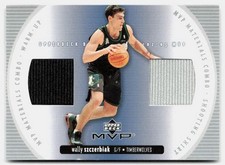2002-03 Upper Deck MVP #WS-C Wally Szczerbiak Materials Combo