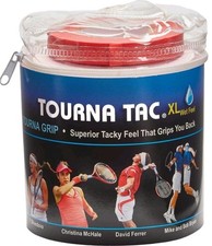 Tourna Tac XL Tour Pack Overgrip White 30 Pack Wet Feel