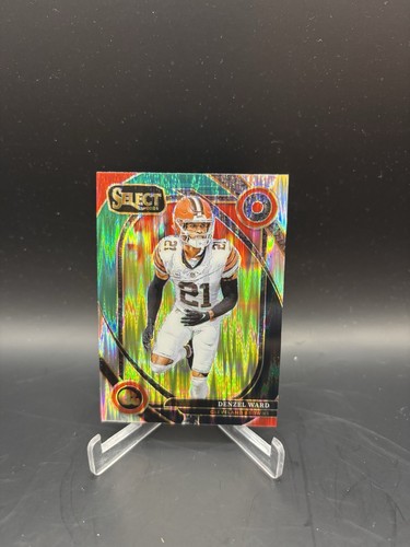 2024 Panini Select Denzel Ward Green & Black Shock Prizm Cleveland Browns #248
