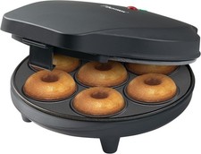 Donut Maker, Mini Donut Maker for 7 Small Donuts, Includes Cooking Indicator & N