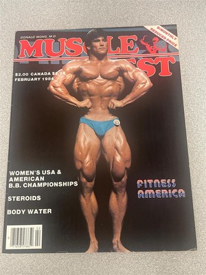 MUSCLE DIGEST bodybuilding magazine with poster JEFF KING 2-84