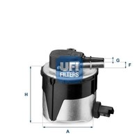 Ufi Kraftstofffilter 55.170.00 FüR Ford Mazda Volvo