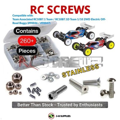 RCScrewZ Stainless Screw Kit asc180 for Associated B7.1/B7.1D 1/10 (90046) | KIT