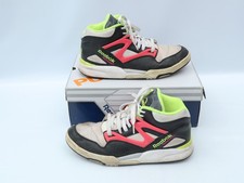 Vintage 90s Reebok Pump Omni Lite Trainers Pink Green Black UK 11 EU 45.5