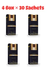 Nugano Instant Black Coffee Ganoderma 4 Box Bundle Deep Roast Aroma 30s