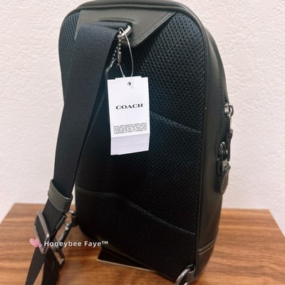 Nwt Coach men's Graham Pack In Signature Canvas C3229 | eBay