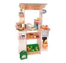 KidKraft Fresh Farm Wooden Market Stand with 96 Accessories