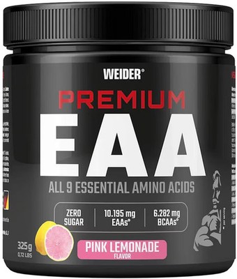 Weider Premium EAA Powder, 325 g Dose, Pink Lemonade