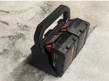 Milwaukee M18 Battery Basket Carrier Caddy Holder – Holds 4 Batteries