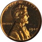 1942 Lincoln Cent Proof PCGS PR64 RD Superb Eye Appeal Strong Strike