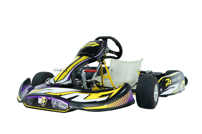 Field Slate ペットカート 黒/グレー/ネオンイエロー Electripet Electric Go Kart 72V 12000W 49.7mph Experience Speed
