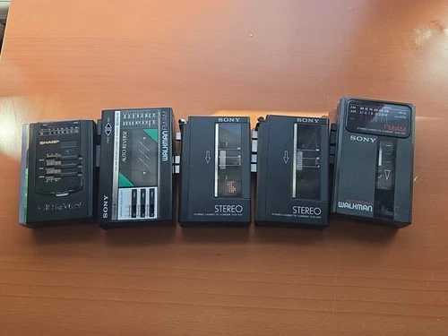 Sony Walkman & Cassette Corder Lot (All Not WORKING) for PARTS Or REPAIR Vintage
