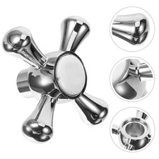 Universal Zinc Alloy Cold Faucet Knob Handle Durable Silver Replacement