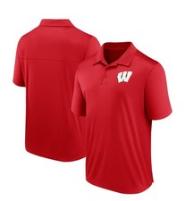 Wisconsin Badgers Polo Shirt Men's XL Fanatics Branded Primary Logo Red NWT