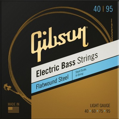 Gibson Flatwound Electric Bass Strings Short Scale Light Gauge - Saitensatz für
