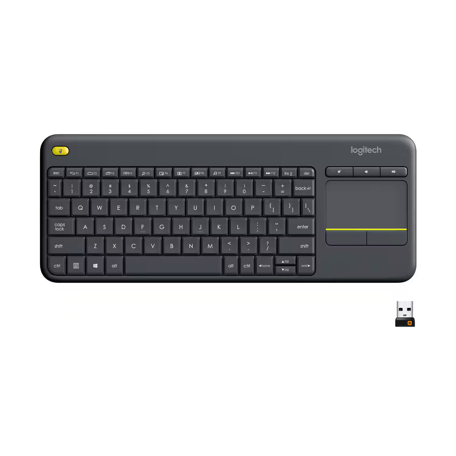Logitech - K400 Plus TKL Wireless Membrane Keyboard for PC/T