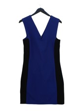 Mango A-Line Midi Dress M in Blue