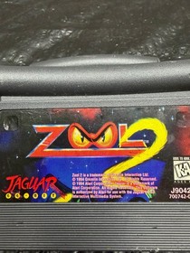Vintage 1994 Zool 2 Atari Jaguar 64-Bit Game Cartridge Gremlin Interactive