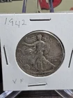 1942 walking liberty half dollar