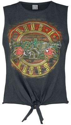 Guns N' Roses Top Damen Amplified Collection - Neon Bullet charcoal