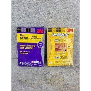 Set Of 2 - 3M Pro Grade Sanding Sponge Fine Grit Versatile Coverage