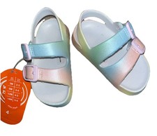 Size 4 6 Months Wonder Nation Baby Girl Pastel Sandals. Easter Spring Shoes