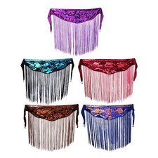 Belly Dance Skirt Hip Scarf Outfit Hip Belt for Theater Performance Carnival