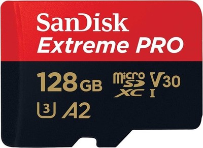 SanDisk Extreme PRO microSDXC 128GB | 200 MB/s | A2 U3 V30 | SD-Adapter | Neu