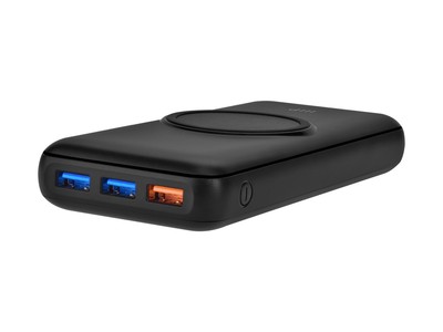 Monoprice 20,000 mAh Power Bank with Wireless Charging PD 20W QC 3.0 Fast Charge