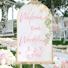 Welcome to Our Wedding Signs Wedding Welcome Mirror Decals Wedding Welcome Si...