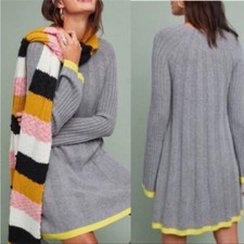 By Anthropologie arseneau long sleeve sweater dress XS wool alpaca blend