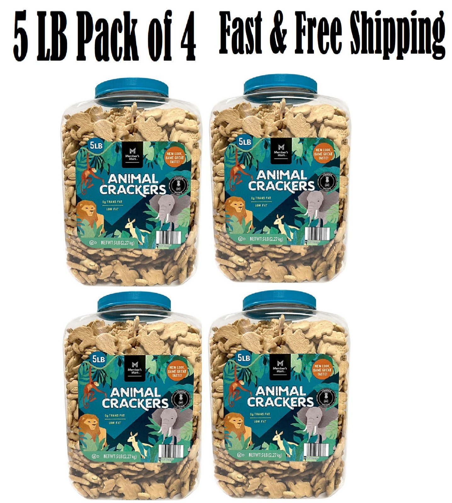 Members Mark Animal Crackers PeanutFree (5 lbs.) 4pk eBay