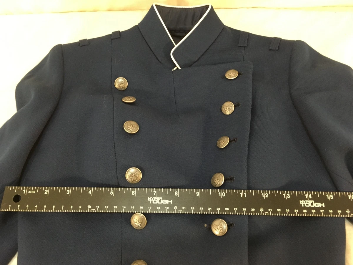 USAF AIR FORCE ACADEMY CADET TUXEDO PARADE UNIFORM JACKET 10 LONG