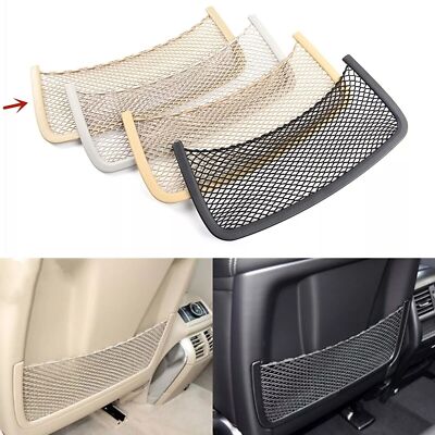 1pc Black Front Seat Back Storage Pocket Net For Mercedes Benz W166 W251 W164