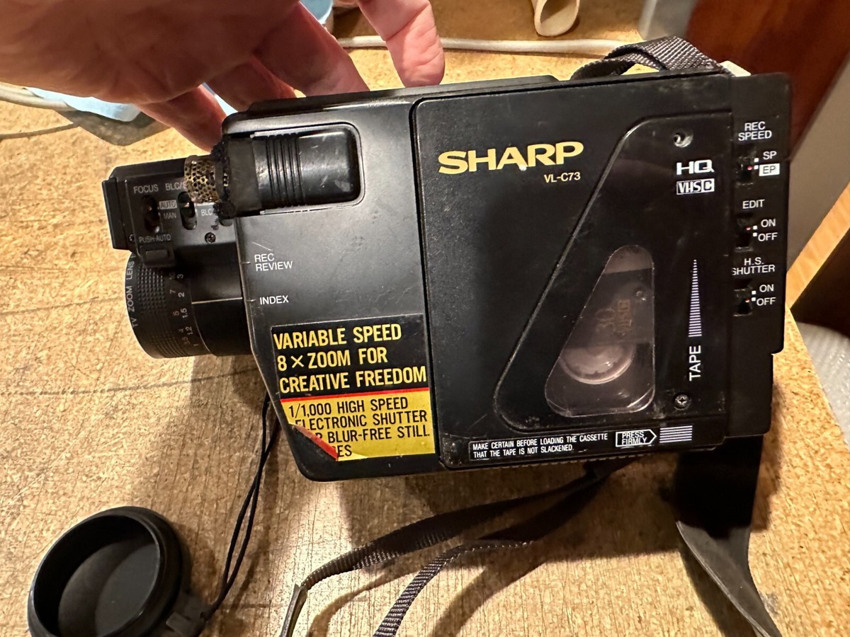 Sharp VL-C73 Vintage Camcorder w Tape | eBay
